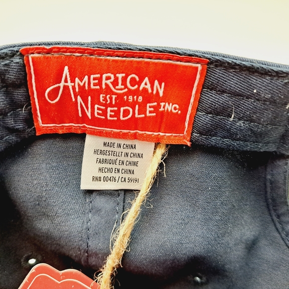 Nasa American Needle Embroidered Patch es Distressed Cap Navy Blue Hat - Picture 6 of 7